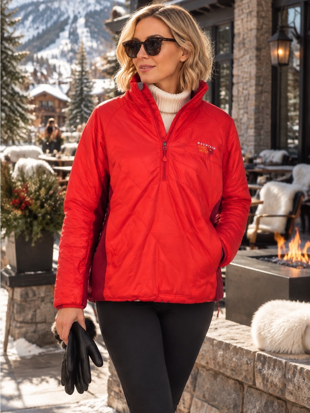 MOUNTAIN HARDWARE Half Zip Outdoor Gorpcore Quilted Pullover, XL